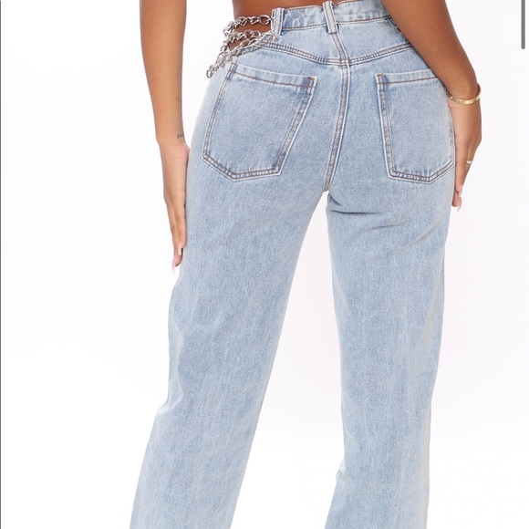 FashionNova Link by link Chain jeans - Picture 2 of 7